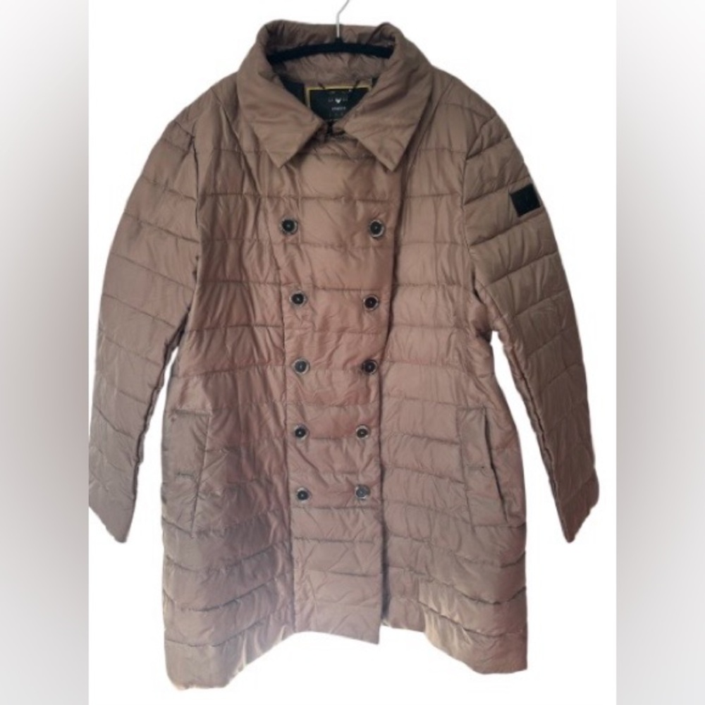 Versace 19.69 Italia Quilted Puffer Jacket Brown Designer Lightweight Coat Women - Picture 5 of 11